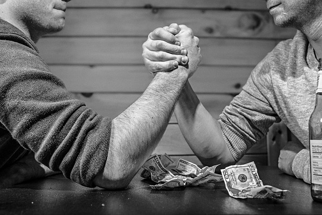 arm wrestling, bet, monochrome, personal strengths, personal weaknesses, job description